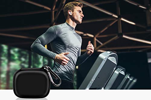 Case Compatible With Apple Airpods Pro, Air Pod 2 & 1, Earbuds Cover With Carabiner For Carrying Wireless (Charging) Box With Earbuds - Black By Comecase #TOP5