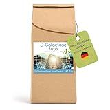 Cellavita – D-Galactose Vita Pulver (98% hochrein) 1000g – Galaktose Nahrungsergänzung für Energiestoffwechsel & Gehirnfunktion – Einfachzucker zusatzstofffrei für mentale Klarheit & Wohlbefinden