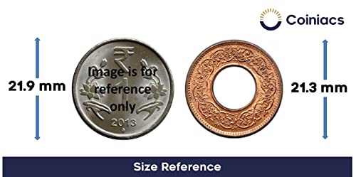 1 Pice (Hole Pice) UNC George VI 1943-47 Copper Old Coin, British India Uniform Coinage, UNC