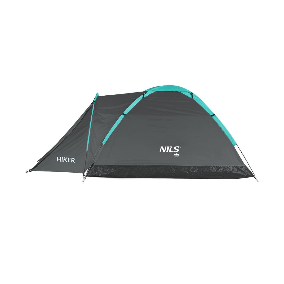 NILS Campingzelt 2 Personen Zelt Wasserdicht & Winddicht Kuppelzelt (Grau)