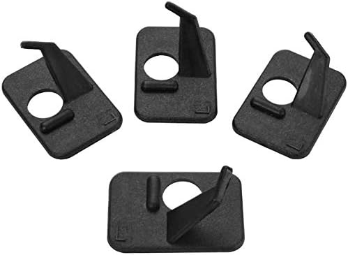 4 Sets Archery Arrow Rest Plastic Shooting Hunting Bow Roller Rests Simple Bow Arrow Sticker Rest Left Hand for Hunting Accessories Black