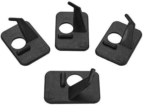 Namvo 4 Sets Archery Arrow Rest Plastic Shooting Hunting Bow Roller Rests Simple Bow Arrow Sticker Rest Left Hand for Hunting Accessories Black
