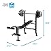 Golds Gym XR 8.1 Combo GGBE99517 Weight Bench with 100 Lb. Vinyl Weight Set