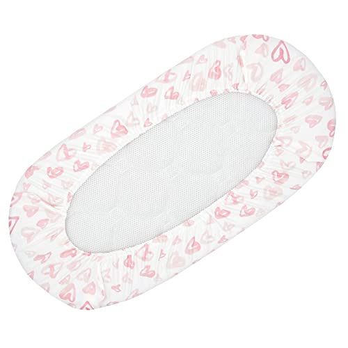 Boyoung Baby Bassinet Sheet Set For Boy And Girl,2 Pack Stretchy Soft And Breathable Baby Bassinet Fitted Sheets,Universal Fitted For Oval,Hourglass & Rectangle Bassinet Mattress,897451,Medium #TOP7