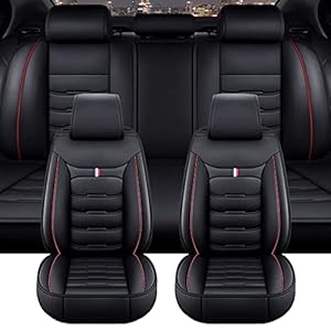 ZIROXI Car Seat Cover Sets for Nissan X-Trail T33 2021 2022 2023 Automotive Full Surround Custom Protectors Interior Accessories,BlackRed