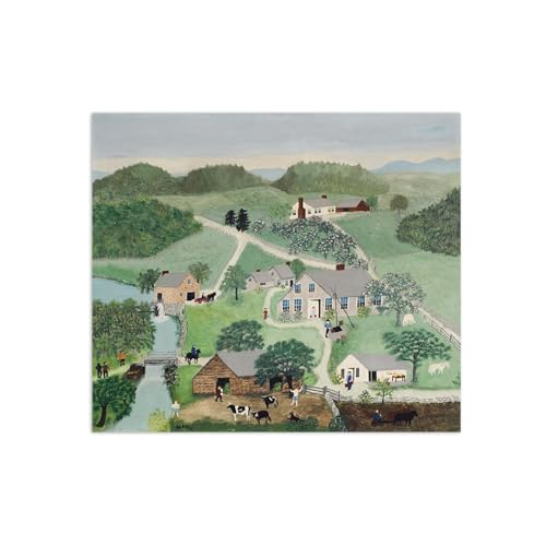 Tableau sur toile haut de gamme avec reproduction de peinture célèbre de paysage 70x85