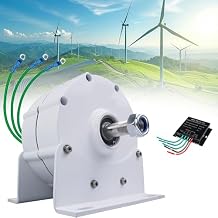 AC Magnet Generator 3-Phase 700RPM Gearless Permanent Magnet Generator with Base Alternator 1KW Wind Turbine Generator,8000W-48V