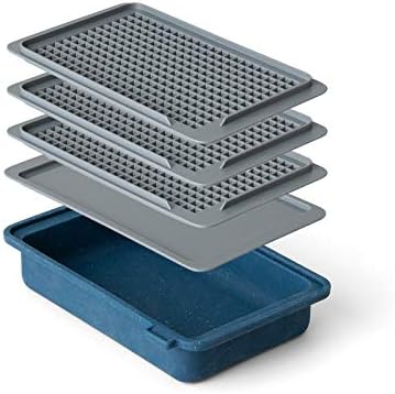 Rabbit Crushed Ice Mold, 3 Trays, Speckled Navy