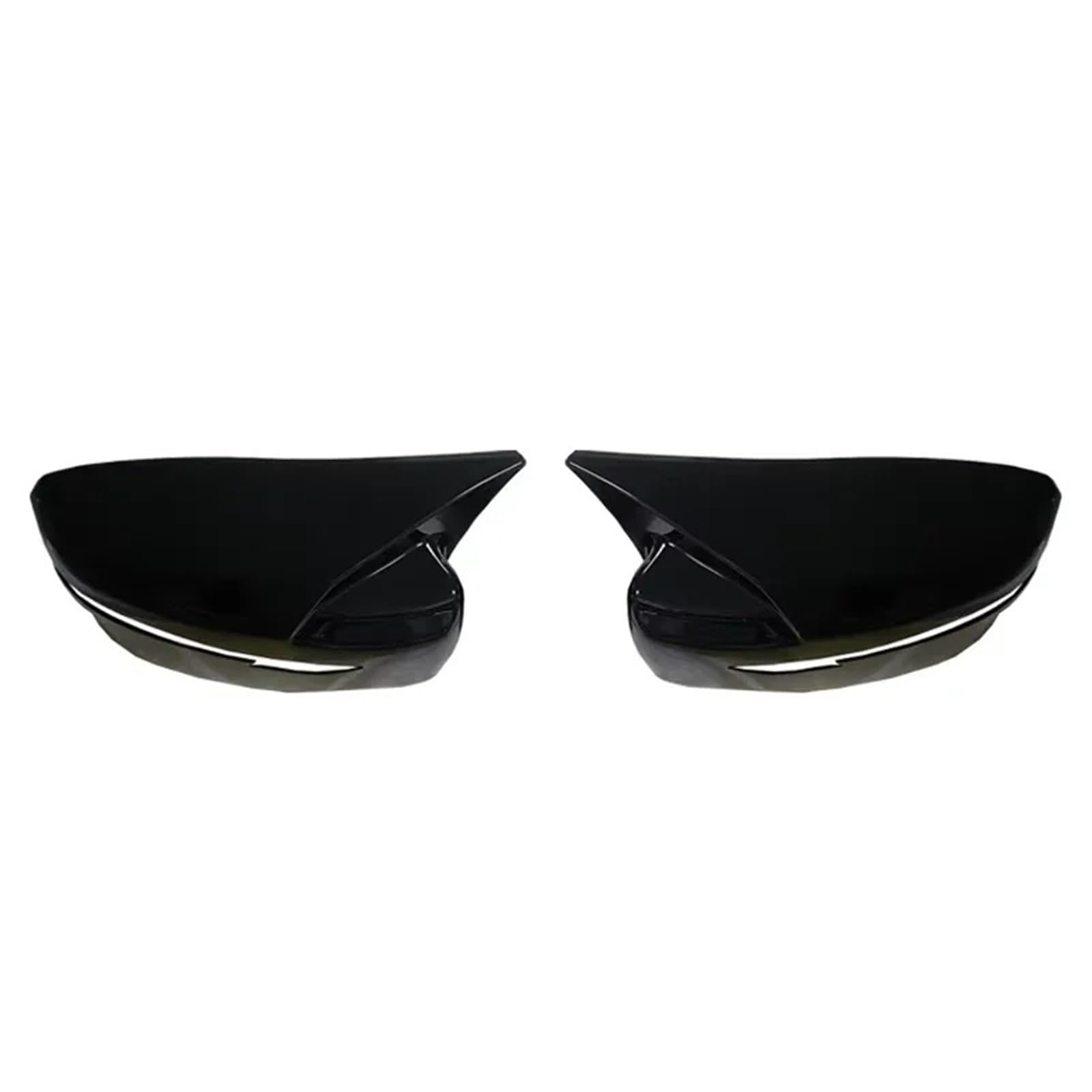 Car Mirror Cover for Nissan for Qashqai for X-Trail for Murano for Rogue 2015-2019 Car Rearview Side Mirror Cover Wing Cap Rear View Case Trim Sticker(Gloss Black)