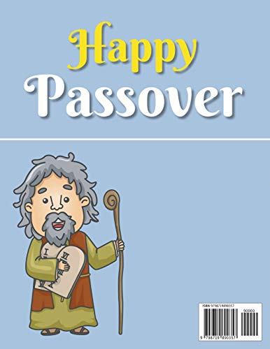 Happy Passover Coloring Book for Kids: Moses, Pharaoh, Seder and More... A Jewish Holiday Gift For K