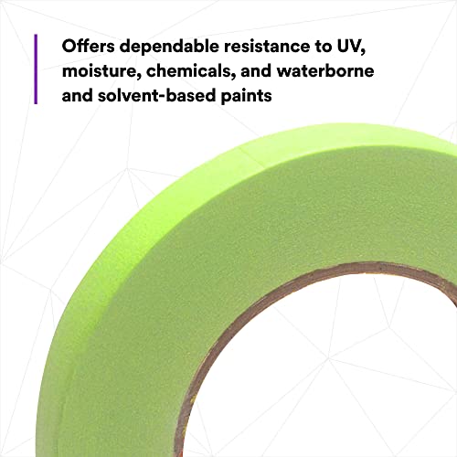 Scotch Performance Masking Tape 233+, 46334, Flexible, Moisture Resistant, Green Color, 18 Mm X 55 Mm, Automotive Masking Tape #TOP5