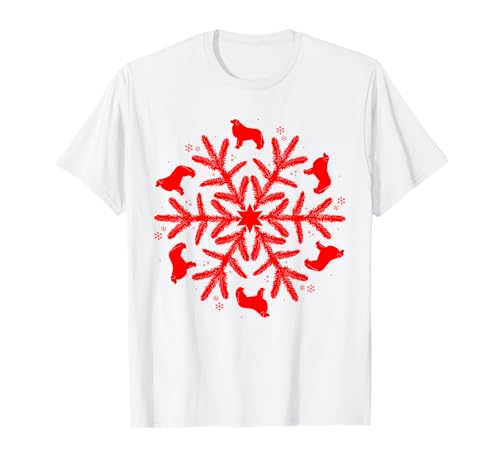 Snowflake Great Pyrenees Christmas T-Shirt