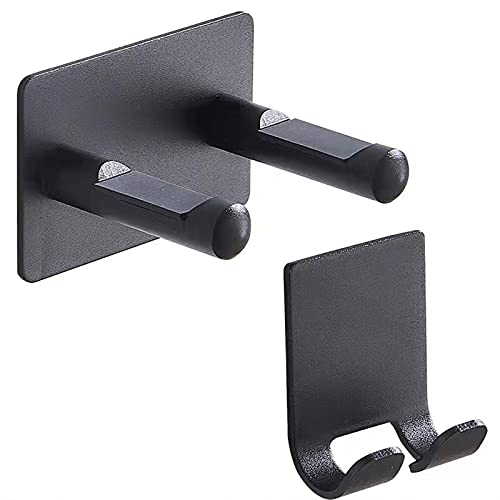 SKY DREAM Support mural pour sèche-cheveux - Convient à la plupart des sèche-cheveux - Support de sèche-cheveux pour salle de bain ou salon de coiffure - Noir Cover