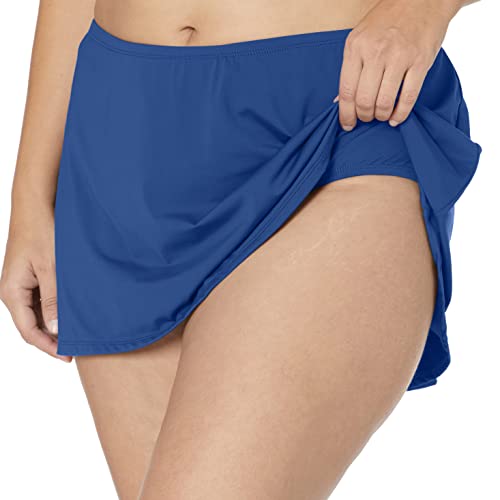 Image of Ocean 24th Women's Plus-Size Solid Skirted Bikini Bottom