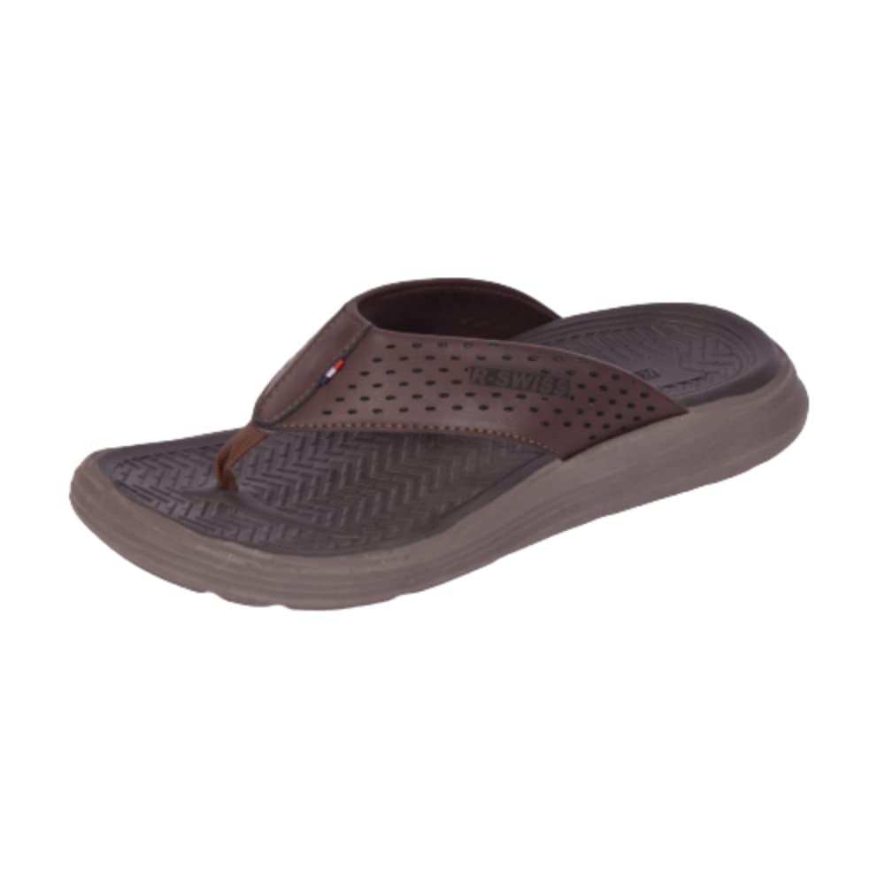R-Swiss Mens Synthetic Slippers (Brown)