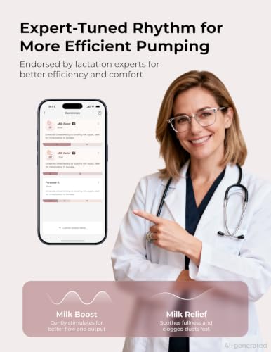 Image of Momcozy Air 1 Wearable Breast Pump,Ultra-Slim with Wireless Charging Case