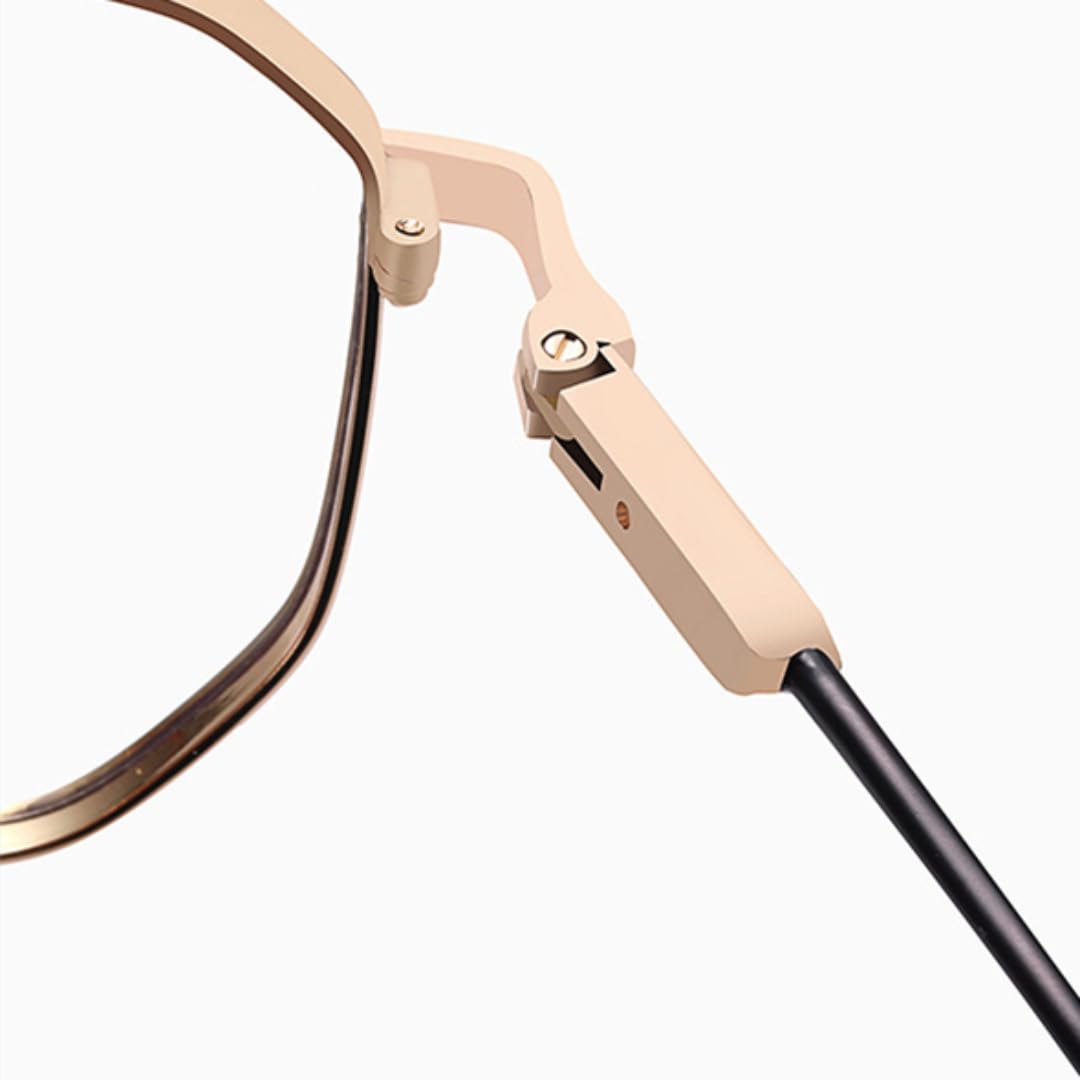 Montura de gafas de estilo moderno para mujer, gafas de metal a la moda para hombre.