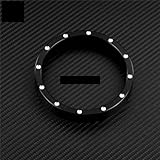 Materiale durevole e di alta qualità: realizzato con materiali di alta qualità, l'anello di rifinitura del tachimetro dell'auto è progettato per resistere all'usura, ai graffi e allo sbiadimento. La sua costruzione durevole garantisce prestazioni durature mantenendo l'estetica del cruscotto