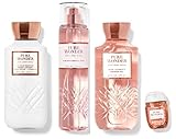 Bath & Body Works Pure Wonder Gift Set - Body Lotion - Fine Fragrance Mist - Shower Gel & Free Hand...