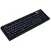 Produktbild Ergonomische mechanische Tastatur USB-104 verdrahtete Spiel-Tastatur, schwarz, weiß (Color : Black)