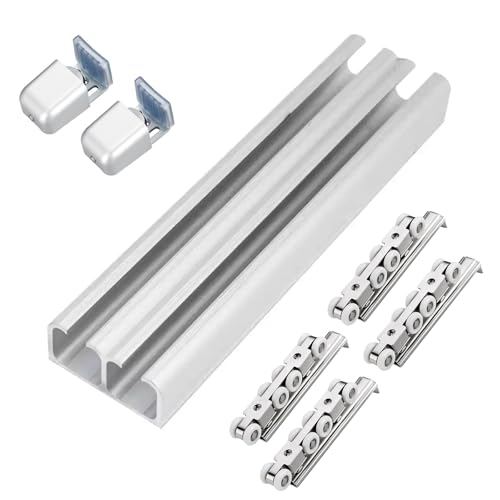 Rail porte coulissante plafond pour supprimer le guidage au sol