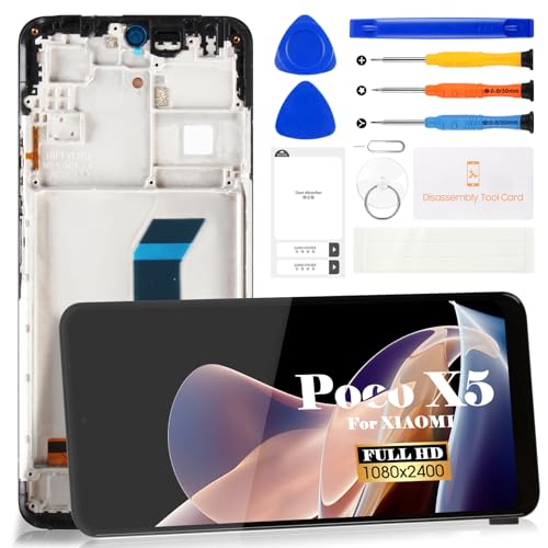 Écran LCD pour Redmi Note 12 et Poco X5 5G 22111317PG tactile avec cadre