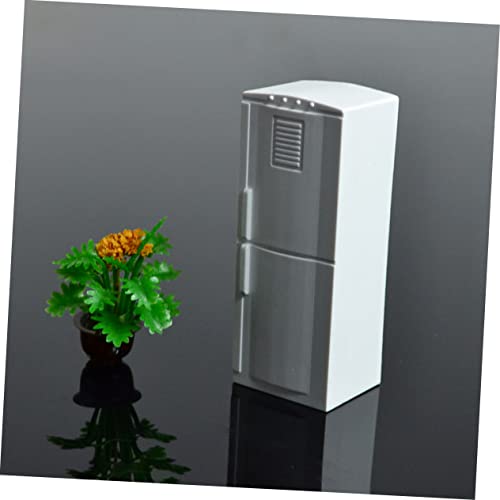 ifundom 3 Stuks Gesimuleerd koelkastmodel koelkast schaal 1/12 minikoelkast poppenhuis mini-koelkast koelkast speelgoed koelkast versiering elektrisch apparaat diepvries rekwisieten wit - Image 7