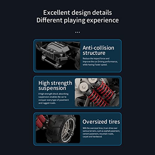 Prendre 1:14 Scale Alloy Remote Control Car 4Wd Rc Car, 2.4G Drift Off-Road High Speed Remote Control Car, All Terrain Rc Truck, Toy Gift For Boys Girls Rtr #TOP5