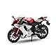 Fuwraixis 1/12 Metalldruckguss-Motorrad Spielzeug, YZF-R1 Leichtmetall-Motorradmodell, Sport-Motorrad-Rennmodell-Serie, Männer Kinder Jungen Geschenk, Mit dekorativem basis