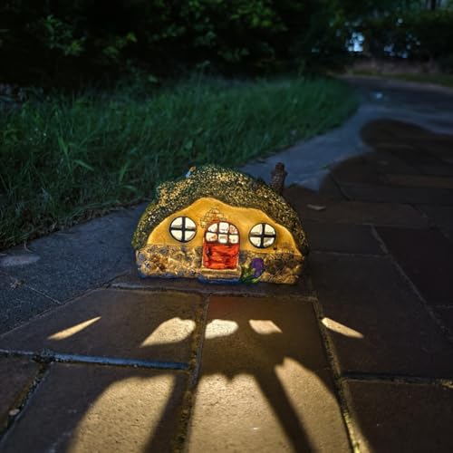 Luz solar con encendido automático y resina impermeable para patio exterior 7
