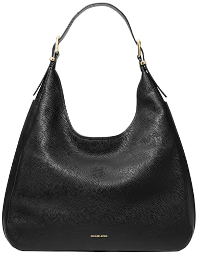 Michael Kors Nolita Large Hobo Shoulder Bag, Gold-Tone Hardware/Black