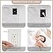 Grounding Sheet, Grounding Flat Sheet for Bed with Grounding Cord, Reduce Pain, Inflammation, Improve Sleep, 5% Silver Fiber + 95% Cotton, (35x90 in,White)