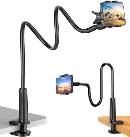 Gooseneck Phone Holder for Bed, Desk, Headboard, Bed