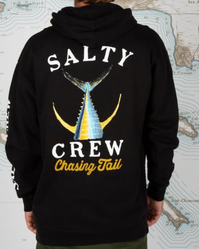 Image of Salty Crew Men's Tailed Hood Fleece - Men's Fashion Casual Long Sleeve Hoodie Cotton - Lifestyle Beach Apparel