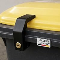Mülltonnenschloss & Mülltonnenverriegelung für 60–360L Tonnen | Universeller Müllcontainer-Verschluss ohne Bohren | Sicheres Schloss für Mülltonne & Müllcontainer