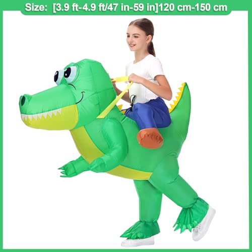 Disfraz Inflable de Cocodrilo para Niños miniatura 3