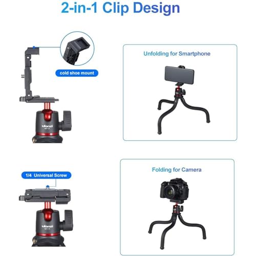 ULANZI Phone Tripod Mini Flexible Camera Tripod Stand w Hidden Phone Holder by ULANZI - Used condition - Image 2