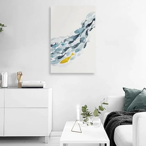 Affiches de poissons abstraits pour sublimer votre salon moderne - 4