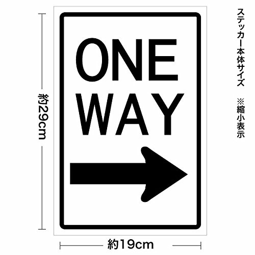 Amazon.co.jp: 【カッティングステッカー アメリカ ワンウェイサイン