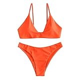 bikini orange bandeau Bitte beachten Sie unsere detaillierte Größentabelle unter der Produktbeschreibung, bevor Sie kaufen