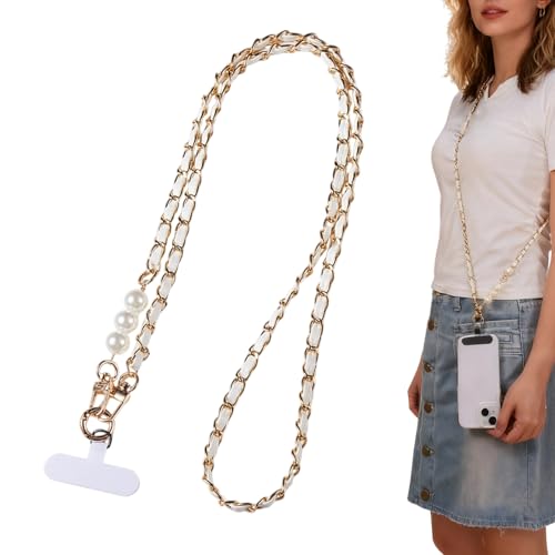 Cordón de teléfono – de Cadena antipérdida para Smartphone, Transporte Manos Libres, Accesorio móvil Elegante y práctico | Correa para Mujer y niña, muñeca, Cuello, Compras, Compras,