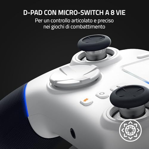 Wolverine V2 Pro - Controller wireless per PS5 e PC (HyperSpeed Wireless, pulsanti d'azione mecha-tattili, D-Pad a 8 microinterruttori, HyperTrigger) Mercury - Mouse gaming - Immagine 4