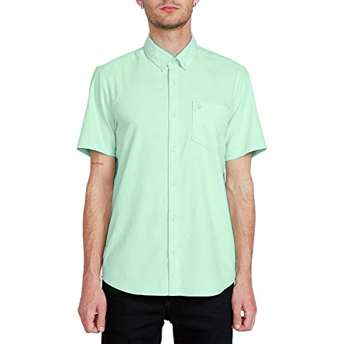 Volcom Men's Everett Oxford Short Sleeve Button Down Shirt