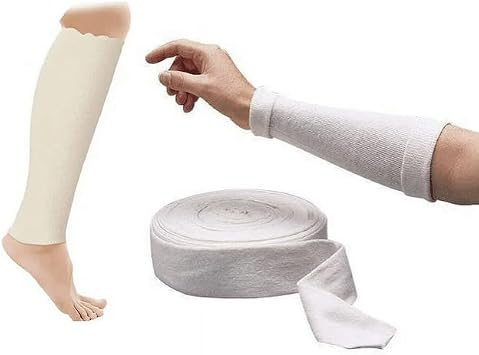 Stockinettes Synthetic Material 1/bx Latex Free Non-Sterile Soft Fabric Tubular Bandage (3 x 25 yd/bx)