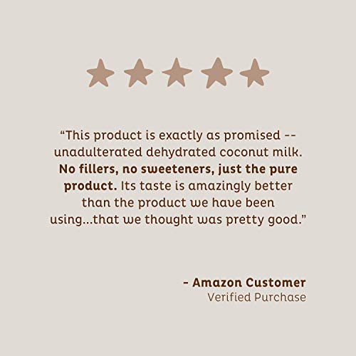 KOS Organic Coconut Milk Powder - Sugar Free Coffee Creamer Powder - Vegan, Keto, Paleo Friendly - 12.6oz