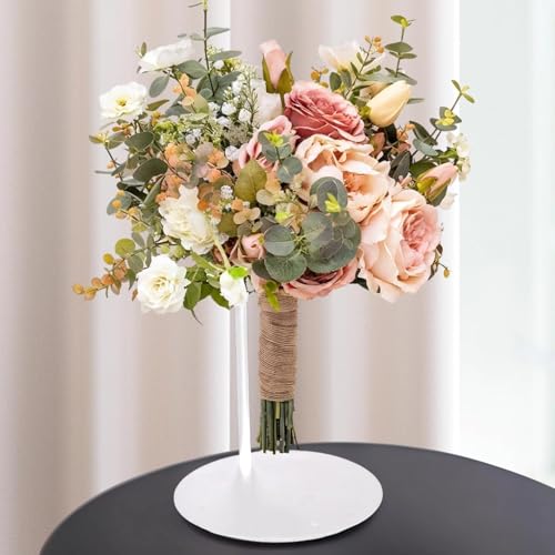 Support à bouquet en métal avec socle robuste pour compositions florales de luxe - 4