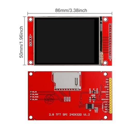 Image of 2pcs 2.8 inch SPI TFT LCD Display Touch Panel ILI9341 240x320 TFT LCD Touch Screen Shield 5V /3.3V STM32 Display Module SPI Serial with Touch Pen