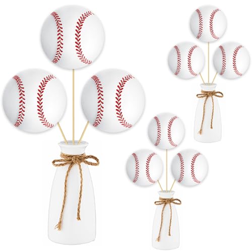 Baseball Party Centerpiece Sticks 16Pcs for Sports & Gameday