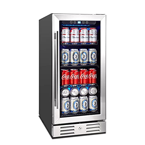 15 Inch Beverage Cooler and Kalamera Refrigerator Under Counter Built-in or...