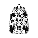 Photo Gallery ljabcvnn zaino bianco e nero della tela della stampa del modello per il lavoro, leggero, con scomparto per computer portatile, cinghie regolabili, nero , s Photo Gallery ljabcvnn zaino bianco e nero della tela della stampa del modello per il lavoro, leggero, con scomparto per computer portatile, cinghie regolabili, nero , s